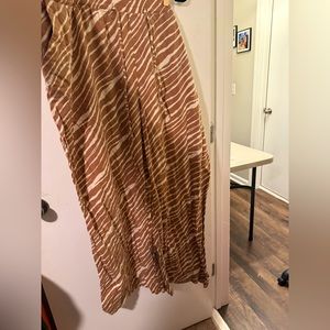 Striped Wide Leg Pants- Size 2X